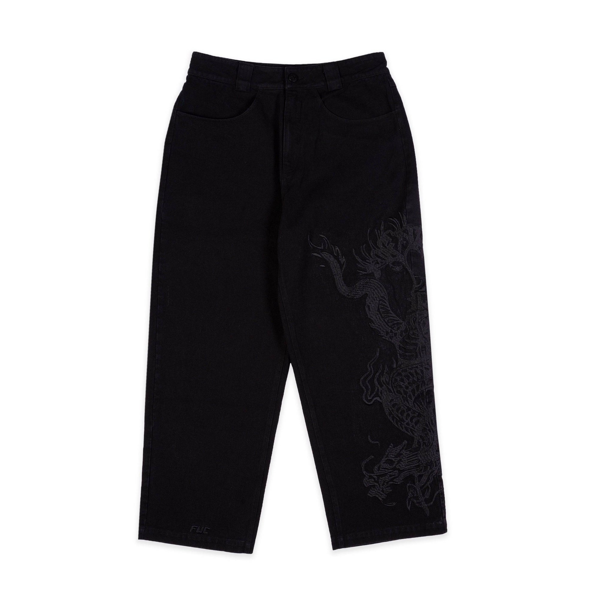 Fat FUC Dragon Jeans Black